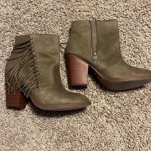 Fringe booties